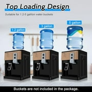 550w Water Dispenser, Top Loading Water Cooler Dispenser with Hot & Cold & Warm, Countertop Water Cooler Dispenser Desktop Electric Hot and Cold Dispenser for Home and Office