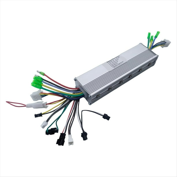 Controlador de Doble Accionamiento para Bicicleta Eléctrica, Controlador de Motor Sin Escobillas, Controlador de Motor Inteligente de CC de 24 V/36 V/48 V, 350 W.