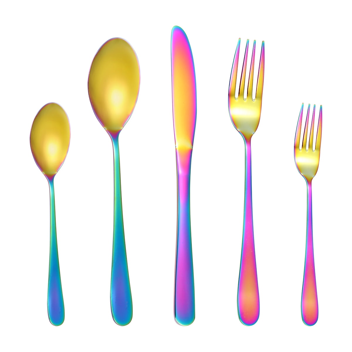 Iridescent Rainbow Unicorn Dinner Fork 1pc 