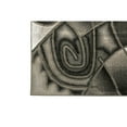 thumbnail image 2 of Benzara Abstract Patterned Area Rug In Polyester With Jute Mesh, Small, Gray-Color:Gray, 2 of 2