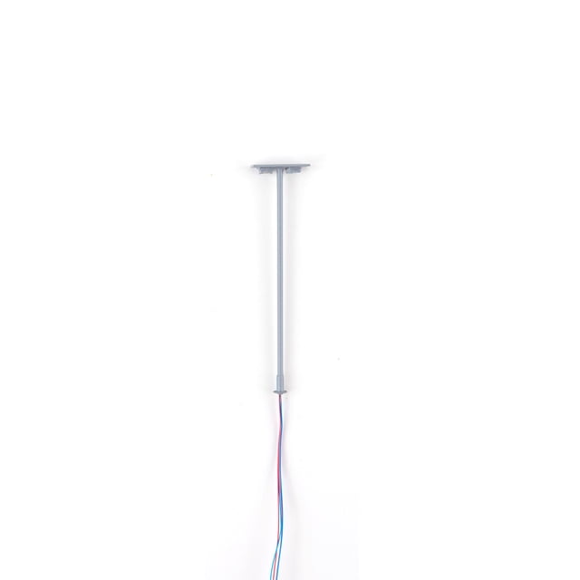 Ounissouiy Modelo de lámpara de vía férrea, poste de luz en miniatura, diseño de tren, poste ligero, luces de calle, jardín, patio, paisaje, Artesanía Gris (1:150) (Cálido) Ounissouiy HA066912-02