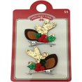 thumbnail image 2 of Women's Goldtone Glitter Antler Hair Clips, 2 Pieces, 2 of 4