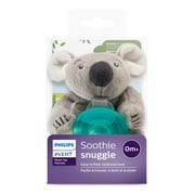 Philips Avent Soothie Snuggle Pacifier Holder with Detachable Pacifier, Koala, 0M+, SCF347/06