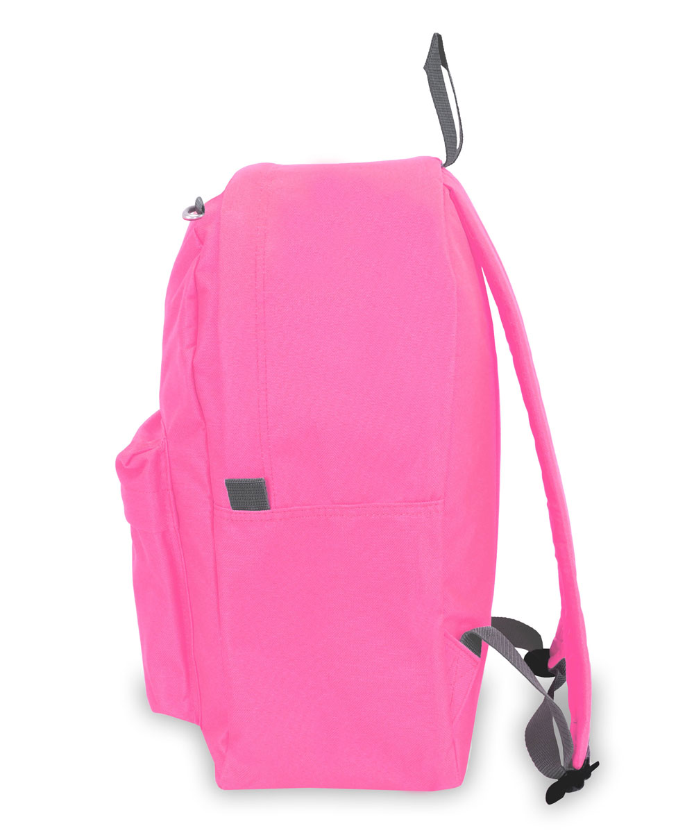 Everest 16.5" Classic Backpack, Candy Pink All Ages, Unisex 2045CR-CANDY PK, Carrier and Shoulder Book Bag for School, Work, Sports, and Travel - image 2 of 4