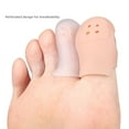 thumbnail image 6 of 2pcs Silicone Toe Guards Toe Caps Reduce Pressure From Shoes During Walking Running, 6 of 9