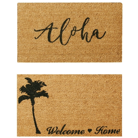 Rubber-Cal Tropical "Aloha Doormat" Kit - 18" x 30" - 2 Door Mats