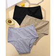 thumbnail image 6 of AOLIGEI 3Pack Period Underwear for Women High Waist Cotton Leakproof Comfortable Panties High Rise Menstrual Brief S-XL, 6 of 6