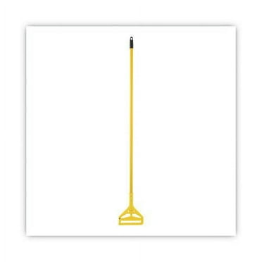 Boardwalk Quick Change Side-Latch Plastic Mop Head Handle, 60" Aluminum Handle, Yellow