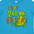 thumbnail image 4 of Inktastic It's My 2nd Birthday with Cute Green Alligator Boys or Girls Toddler T-Shirt, 4 of 5
