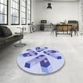 thumbnail image 4 of Ahgly Company Machine Washable Indoor Rectangle Transitional Heavenly Blue Area Rugs, 2' x 3', 4 of 7