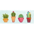 thumbnail image 3 of Gango Home Decor Contemporary Southwest Cactus V & VI by Courtney Prahl (Ready to Hang); Two 18x6in Gold Trim Framed Prints, 3 of 5