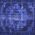 thumbnail image 1 of Ahgly Company Indoor Square Persian Blue Bohemian Area Rugs, 4' Square, 1 of 4