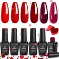 thumbnail image 1 of Set de esmaltes de uñas en gel Beetles Bloody Mary Collection, 6 colores, 1 of 7