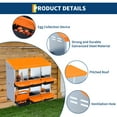 thumbnail image 7 of Galvanized Steel Chicken Nesting Box, Auto Roll-Away Eggs, 6/8/10 Hole | Wall/Stand Mount, 7 of 7