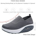 thumbnail image 6 of Women's Orthopedic Sneakers, Orthopedic Walking Shoes for Women, Comfortable Air Cushion Orthopedic Sneakers, Orthopedic Slip On Shoes for Women (US 8,Black), 6 of 8