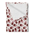 thumbnail image 2 of Chocolate Soft Flannel Fleece Blanket, Ice Cream Sticks with Cherry and Strawberry Flavors and Glazes Birthday Art, Cozy Plush for Indoor and Outdoor Use, 50" x 60", White Pink Ruby, by Ambesonne, 2 of 5