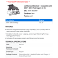 thumbnail image 2 of Left Exhaust Manifold - Compatible with 2007 - 2010 Ford Edge 3.5L V6 - Dorman, 2 of 2