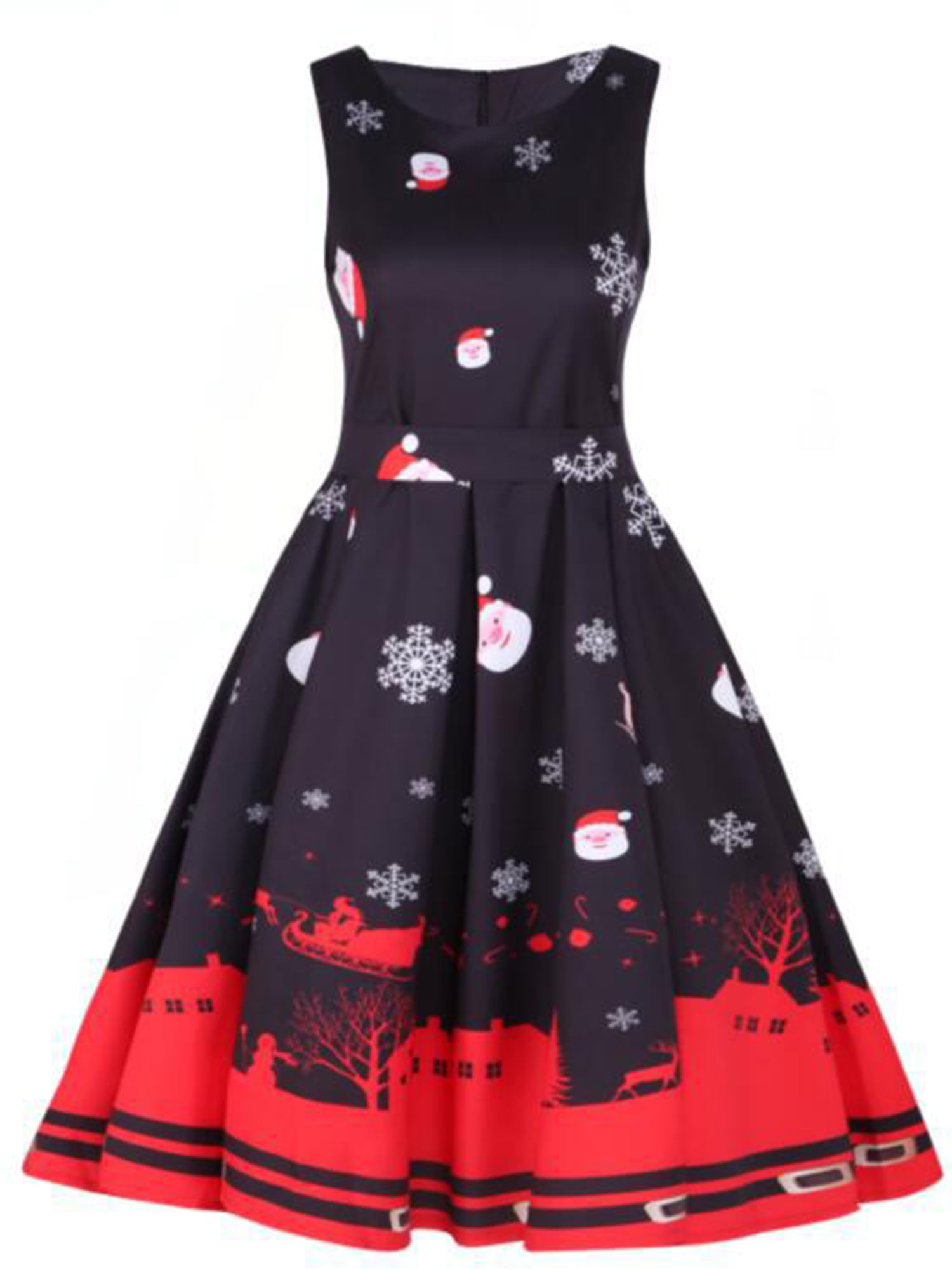 womens vintage christmas dress