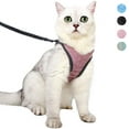 thumbnail image 1 of Transportador y correa ultraligeros para gatos Chaqueta suave y cómoda para caminar para gatos, a prueba de fugas para cachorros (rosa, S) Zhivalor GX-237, 1 of 4