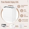 thumbnail image 5 of SOLAURA 16 LBS Portable Washing Machine, Mini Washer and Dryer Combo, Semi-Automatic Twin Tub Washer with Drain Pump for Dorms, Apartments, RVs (Grey), 5 of 9