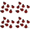 Set Of 24 Royal Icing Edible Ladybugs - Cupcake Toppers By