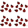 Set Of 24 Royal Icing Edible Ladybugs - Cupcake Toppers By
