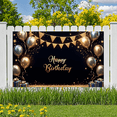 thumbnail image 4 of Colorful Fireworks Happy Birthday Banner Decorative Flags Balloon Design Celebration Background for Birthday Party Kids Celebration Indoor Decoration, 4 of 7