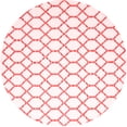 thumbnail image 1 of Ahgly Company Indoor Round Trellis Red Contemporary Area Rugs, 4' Round, 1 of 4