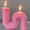 Pink, variant on NSESSHome Geometric S-shaped Aromatherapy Candle Large S-shaped Decoration Home Decoration Candle