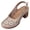 X-Beige, variant on GERsome Chunky Block Heels Women's Sandals Closed Toe Slip-On Slingback Work Party Dress Pumps Shoes Black Size 5.5