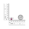 thumbnail image 3 of Gem Stone King 925 Sterling Silver Pink Mystic Topaz and White Topaz 3-Stone Rings for Women (1.38 Cttw, Gemstone, Oval 8X6MM, Available in Size 5, 6, 7, 8, 9), 3 of 4