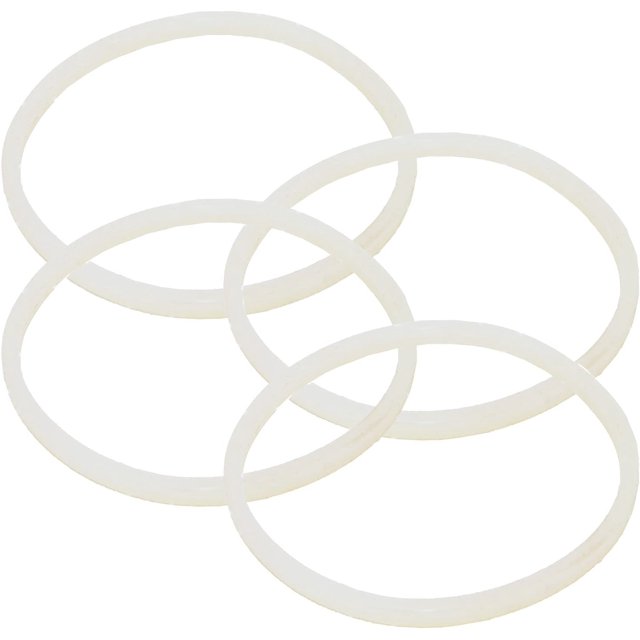 Replacement White Gasket Rubber Seal, Compatible with Magic Bullet MB-1001, MB-1001B, MBR-1101, MBR-1701, MBR-1702, MBR-0301 250W Blenders, Replacement Part Gaskets Cross or Flat Blade (4)
