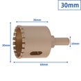thumbnail image 1 of 5-50mm Hex Handle Vacuum Brazed Dry Drill Bits Cutter Drilling Core Bit Tile 30mm, 1 of 9