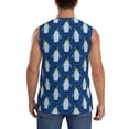 thumbnail image 4 of Uemuo Beautiful King Penguin Pattern Pattern Men's Sleeveless T-Shirt,Muscle Athletic Tank Top, Moisture-wicking Quick-dry Breathable Classic Tee Top for Gym Run Outdoor Sports-3X-Large, 4 of 8