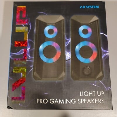 Vivitar LVLUP Light Up Pro Gaming Speakers Multicolor LED