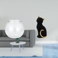 thumbnail image 2 of Bunblic Statue de Chat Aquarium Transparent Petit Réservoir Figurine Décorative en Résine Ornement de Bureau Aquarium Bol Vase Table pour Bureau Maison Entrée Étagère Salon Chambre Plantes, 2 of 8