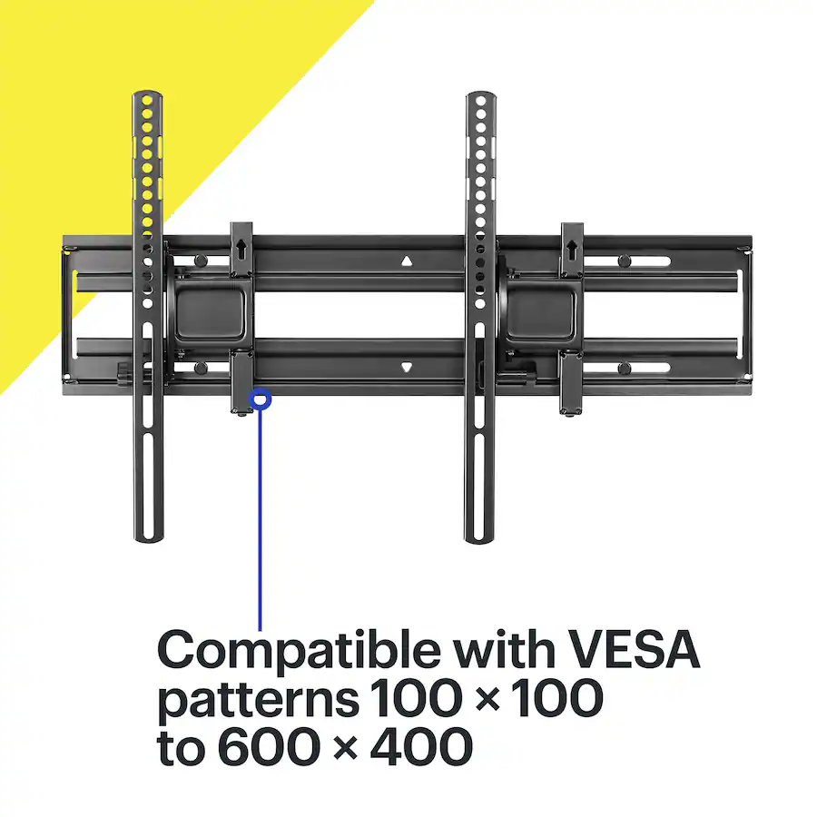 Best Buy Essentials - Extended Tilt TV Wall Mount for Most 32–70" TVs - Black
