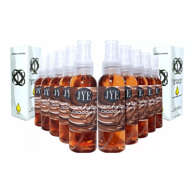 10 Botellas de Aceite de Chocolate Puro JYE Natural 60 ml