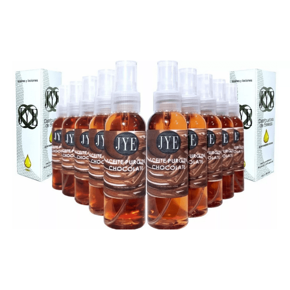 10 Botellas de Aceite de Chocolate Puro JYE Natural 60 ml