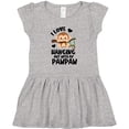 thumbnail image 3 of Inktastic Monkey I Love Hanging out with My Pawpaw Girls Toddler Dress, 3 of 5