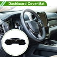 thumbnail image 2 of Cubierta del tablero Unique Bargains para RAM 3500 2019-2025 sin HUD, cubierta del tablero interior del automóvil antideslizante/antipolvo de poliéster negro con borde azul 1 pieza, 2 of 7