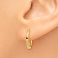 thumbnail image 3 of 14K Yellow Gold Earring Hinged Huggie Women'S 11 mm 1.5, 3 of 4