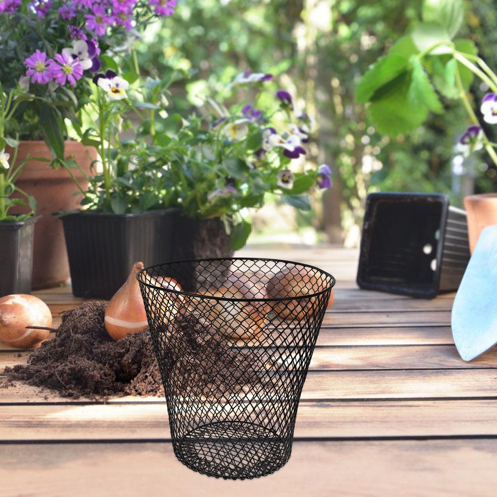 Milisten Multi-Use Plant Cover Mesh Set - Reusable Flowerpot Cage for Plant and Growth Support