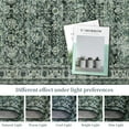 thumbnail image 4 of Washable Runner Rugs 2x6 for Living Room, VintageFloor Carpet with Non-Slip Backing, Low Pile, for Entryway Hallway Bedroom(Green), 4 of 7