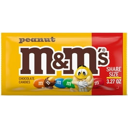 M&Ms Peanut Chocolate Candy Singles Size Pouches 1.74-Ounce