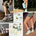 thumbnail image 6 of American Trends 5 Pairs Womens Crew Socks Womens Athletic Socks Cozy Solid Slouchy Socks for Women, 6 of 6