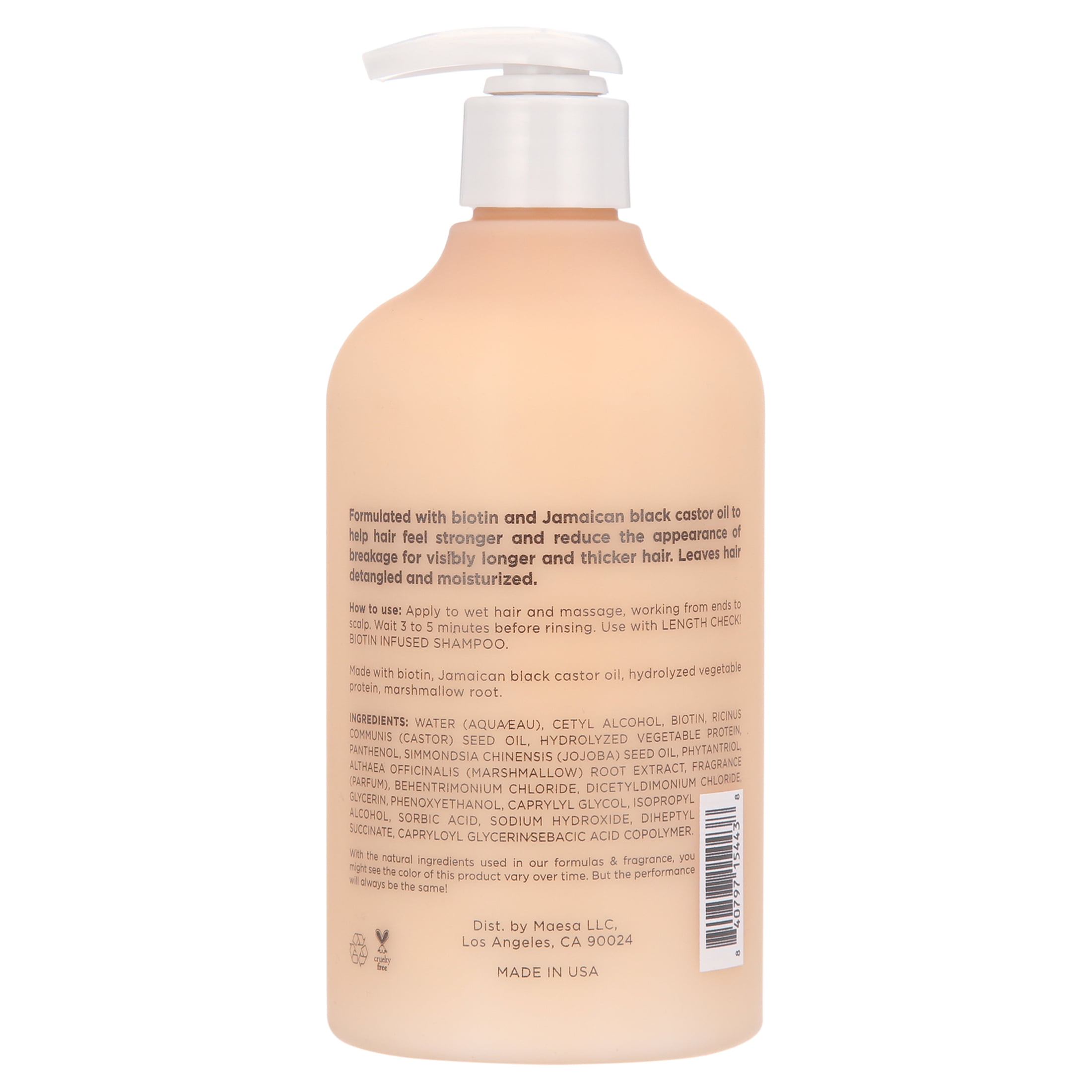 Hairitage Length Check! Biotin Infused Intensive Treatment Hair Conditioner, 13 fl oz