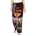 thumbnail image 2 of Lsque Chucky Print Women's Pajama Pants, Lounge Pant - Comfortable Home Wear,Elastic Waistband, Stylish Design-Medium, 2 of 9