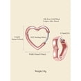 thumbnail image 5 of FindChic Heart Stud Earrings for Women, Hypoallergenic Rose Gold Plated Huggie Hoops with S925 Sterling Silver Ear Posts Christmas Birthday Jewelry Gifts for Her/Mom/Wife, 5 of 9