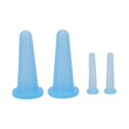 thumbnail image 1 of 4 Pcs Silicone Facial Massage Cupping Cups for Cellulite Treatment at Home, Blue, 1 of 4